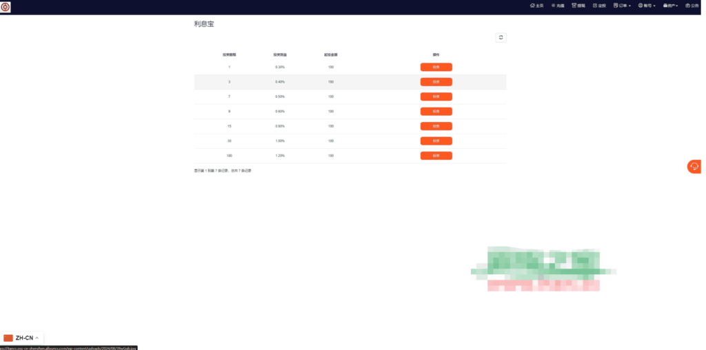 PC自适应微盘系统/微交易所/伪交易所/利息宝/单控全控插图9